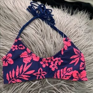 Blue and pink bathing suit top!